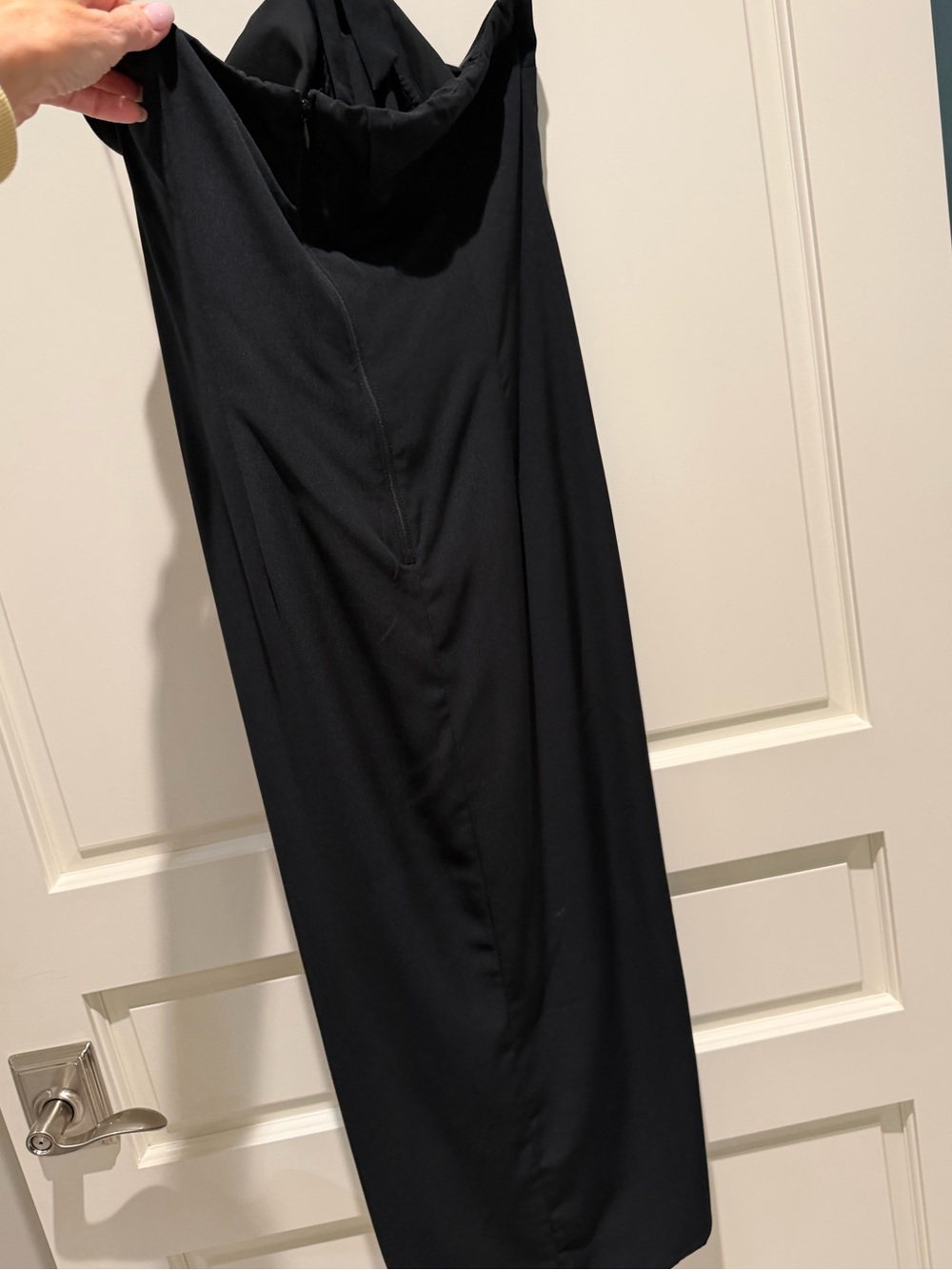Abercrombie Halter Midi Dress - NWT - Black - Size L - Picture 6 of 12